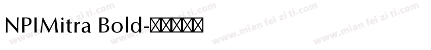 NPIMitra Bold字体转换